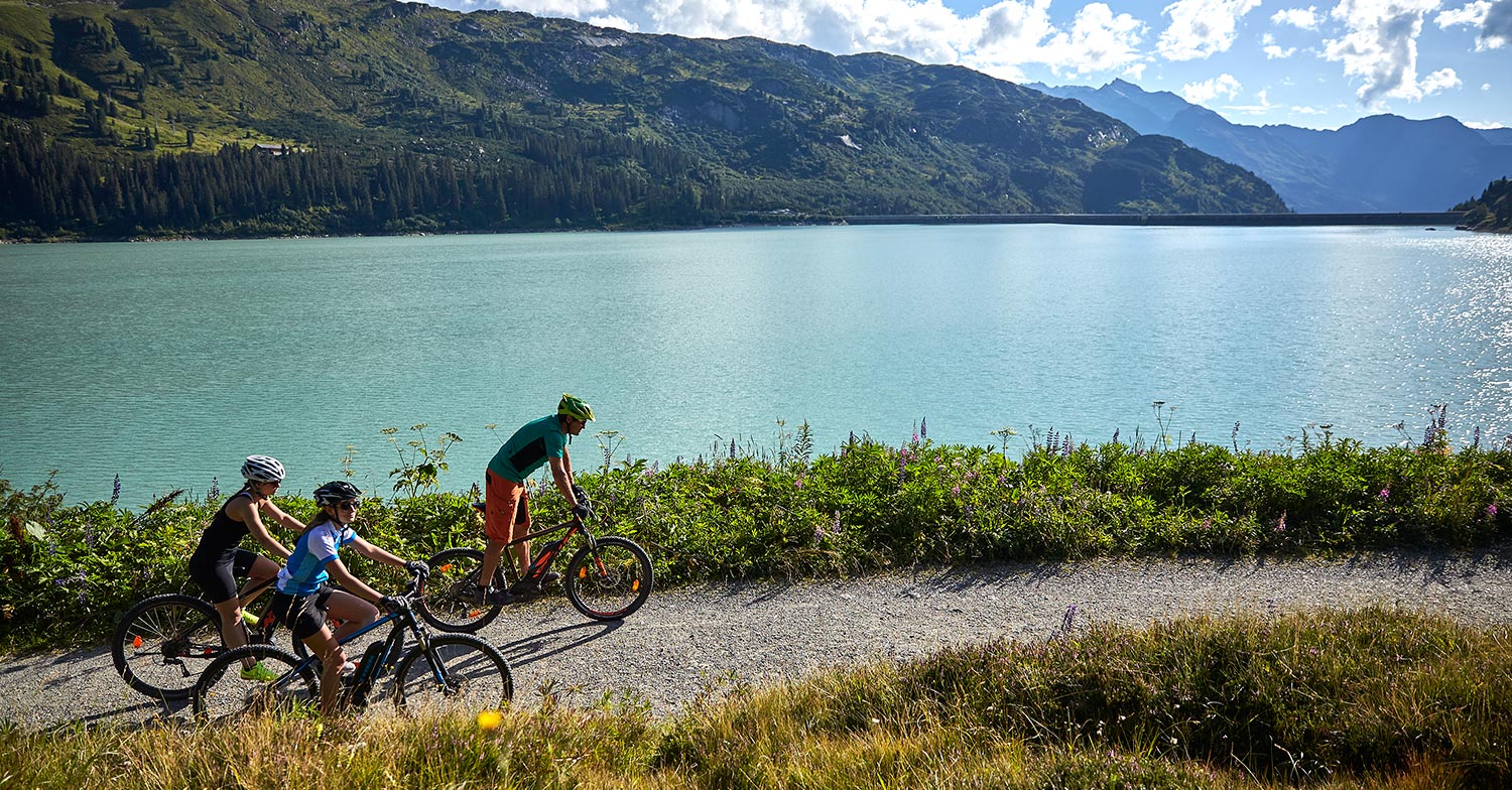 Mountainbiken im Paznaun in Tirol